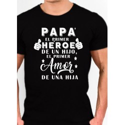 Camiseta barata Papa  el primer héroe de un hijo