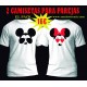Camisetas para parejas Manos Mickey Minnie
