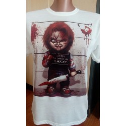 Camiseta Chucky muñeco diabólico de terror 9,95€