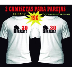 Camisetas personalizadas para parejas BEBESITO y BEBESITA
