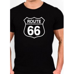 Camiseta barata estilo Motero ROUTE 66 por 8€
