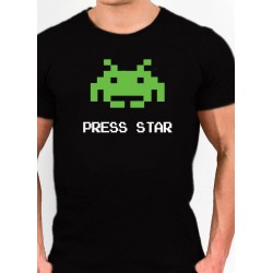 Camiseta Friki Marcianitos Space Invaders Press Star